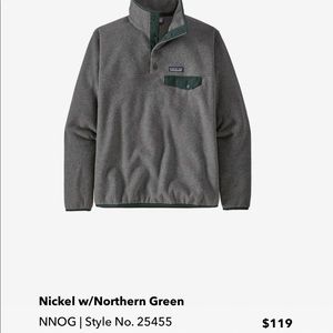 Patagonia Synchilla Button up Pullover